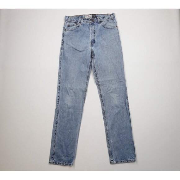 Vintage 90s Levis 530 Mens 32x35 Distressed Regular Fit Denim Jeans Blue Cotton